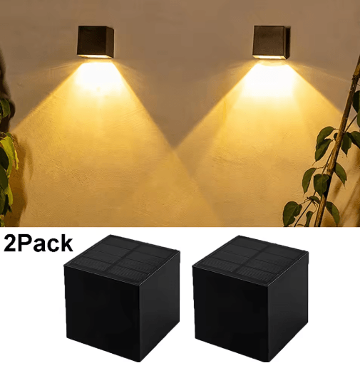 Wireless LED Solar Wall Lights – Waterproof Outdoor Fence & Porch Lighting