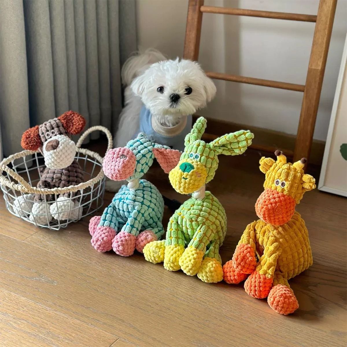 Interactive Plush Squeaky Toy