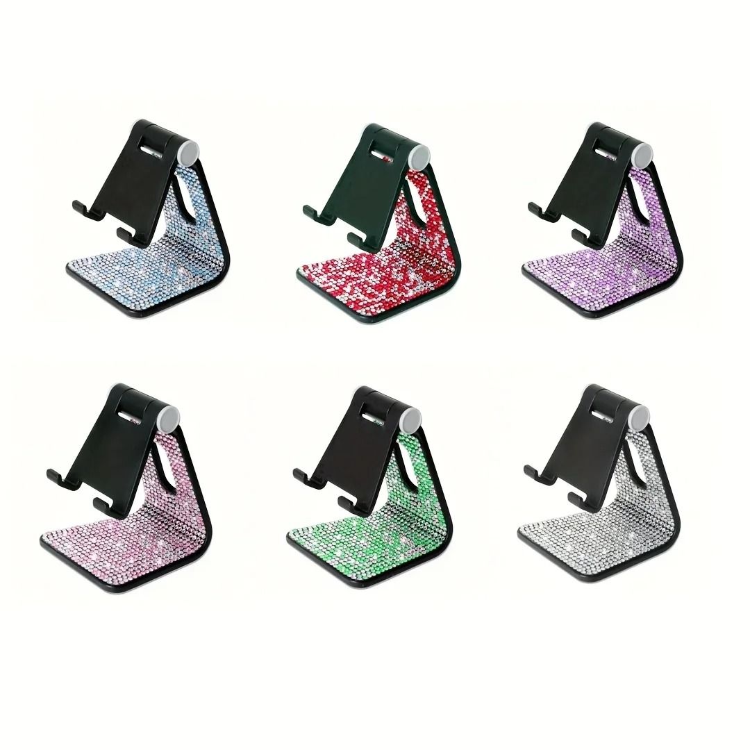 Sparkling Diamond Phone Stand for Desk Adjustable Tablet and Mobile Holder