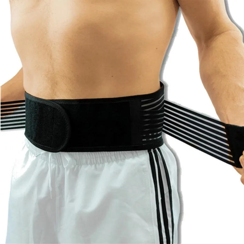 Adjustable Neoprene Double Pull Lumbar Support Belt for Back Pain Relief