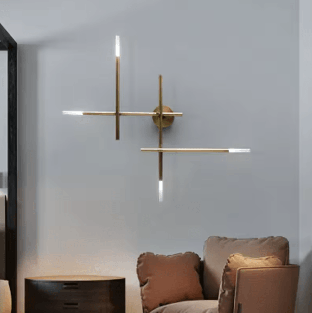 Nordic Cross LED Wall Sconce – Modern Minimalist Line Art Wall Lamp