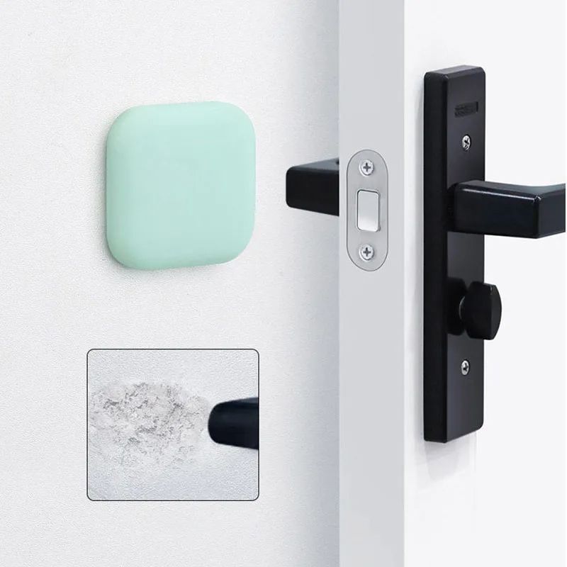 Self Adhesive Door Stopper Silicone Handle Bumpers Mute Anti-Shock Wall Protection Pad, Ideal for Home Improvement