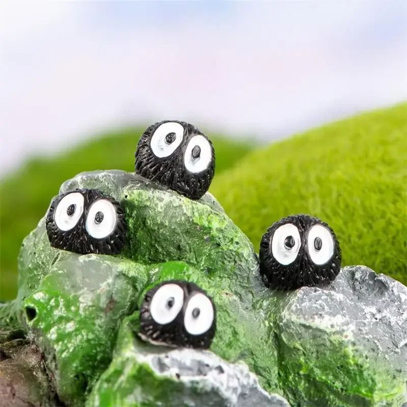 10-Piece Mini Dust Sprite Micro Landscape Set | Luminous Fairy Garden Resin Elves