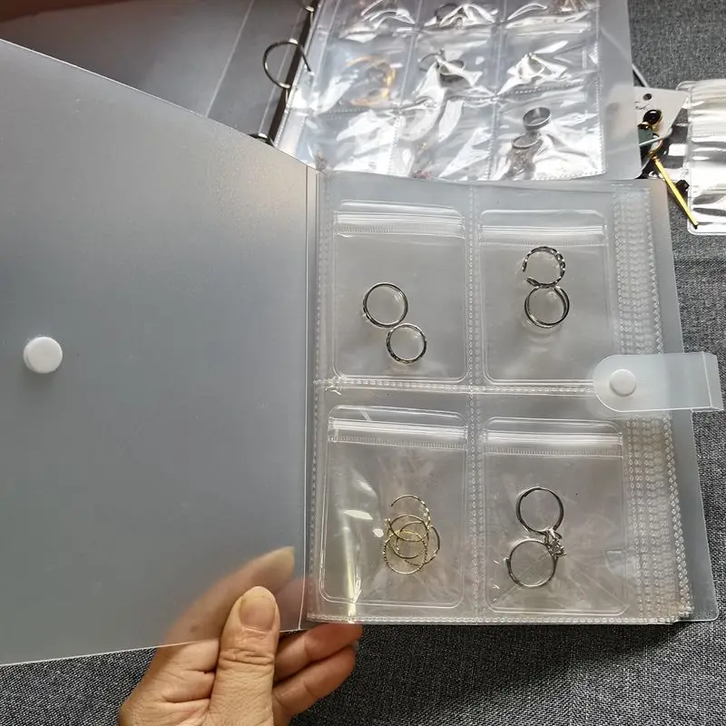 Transparent Jewelry Storage Book Organizer, Portable & Protective Jewelry Book Set