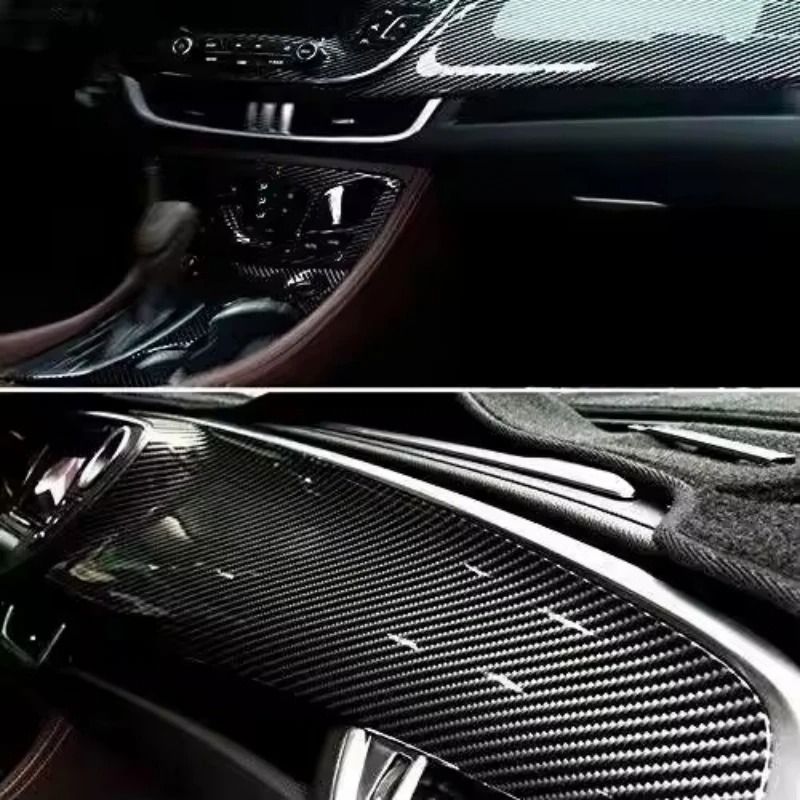 7D Carbon Fiber Vinyl Wrap Glossy Car Styling Film Roll