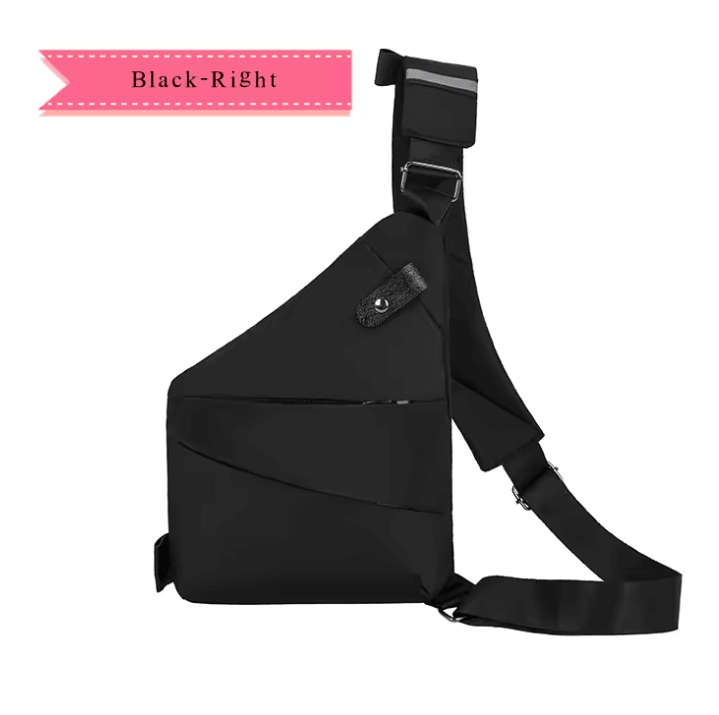 Mens Crossbody Chest Bag Waterproof Anti Theft Shoulder Messenger Pack