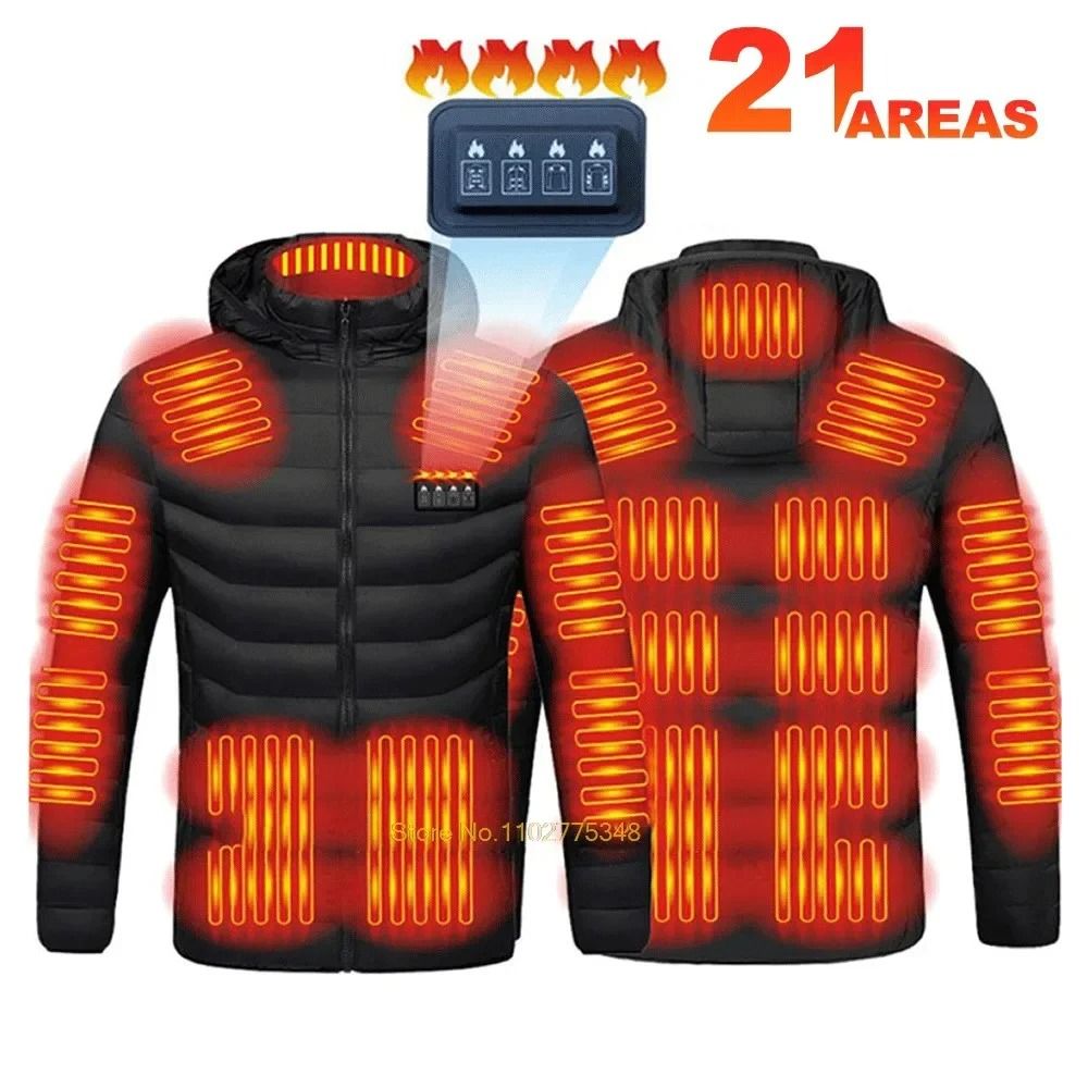 Heated Jacket Men Women USB Self Heated Clothing Warm Winter Coat