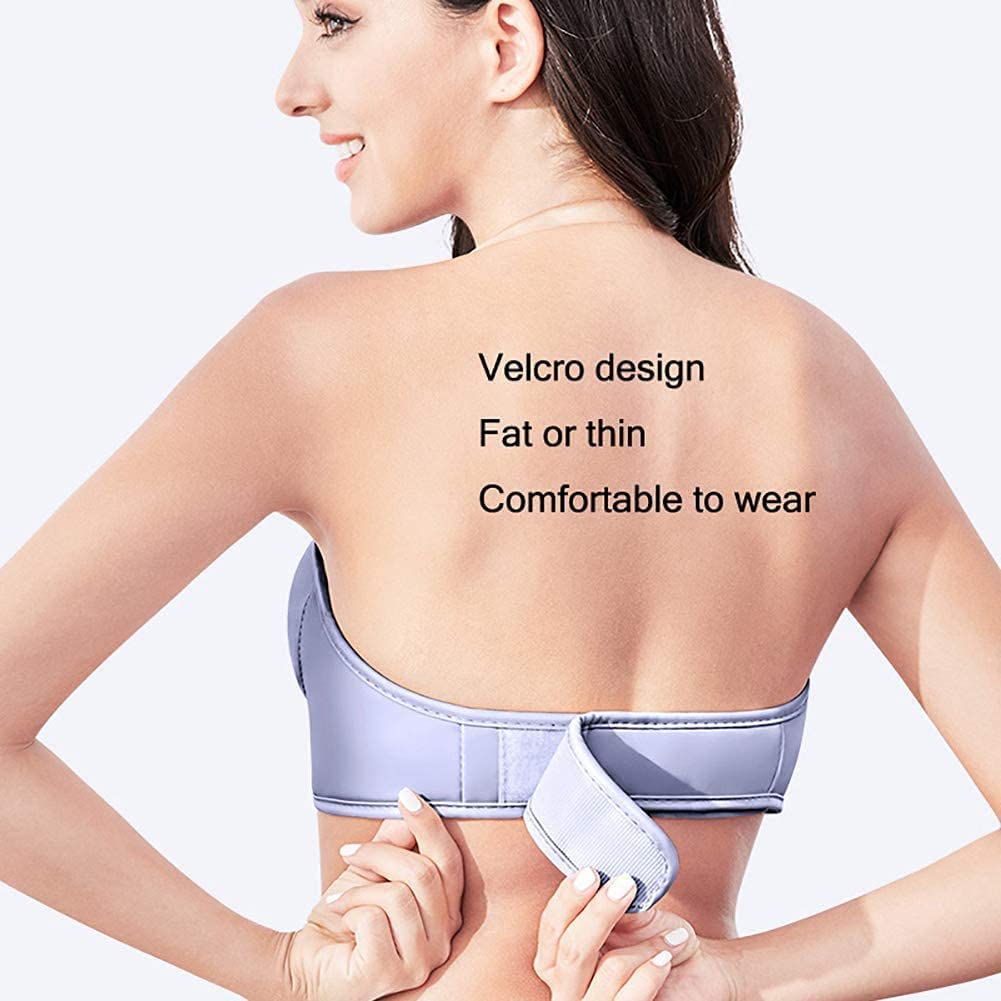Wireless Electric Breast Massage Bra, Hot Compress Function for Breast Lift, Enhance Your Bust Naturally