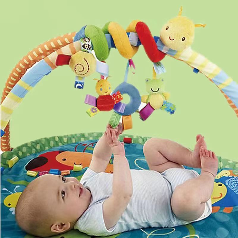 Plush Hanging Bell Toy for Baby Stroller or Crib – 12 Style Options