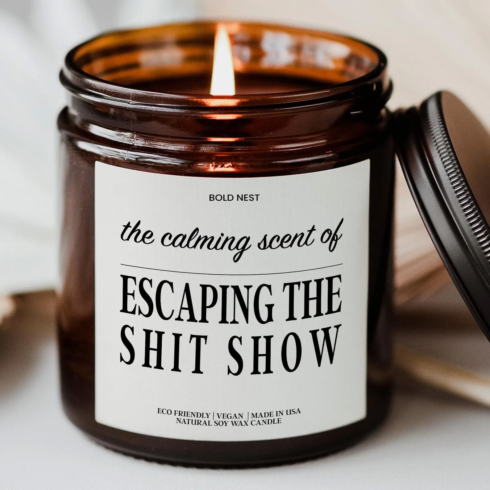 Funny Coworker Farewell Candle Gift Leaving Job Goodbye Sarcastic Office Humor Candle for Work Bestie Manager