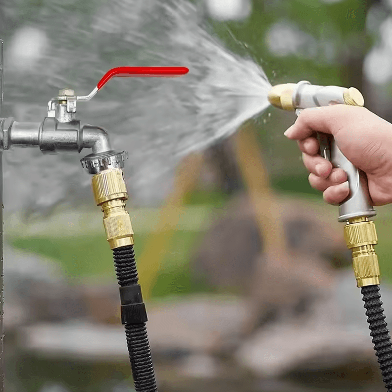 Outdoor Antifreeze Faucet with Spout – Zinc Alloy 1/2-3/4 inch Garden & Washing Machine Tap