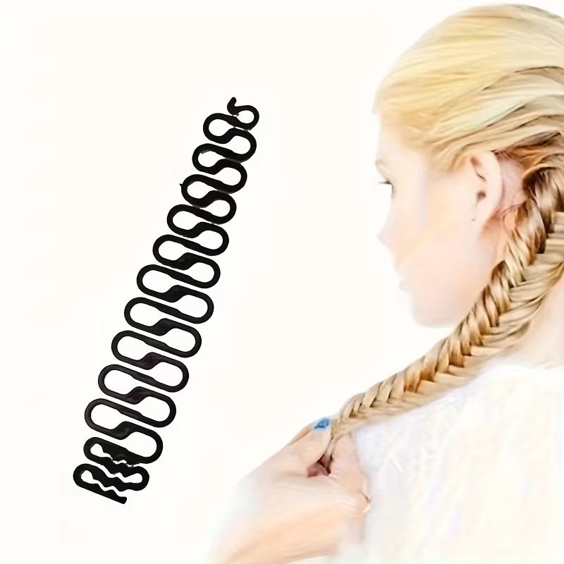 StyleWeave Fishbone Braiding Tool Set - 3-Piece Instant Ponytail & Braid Maker