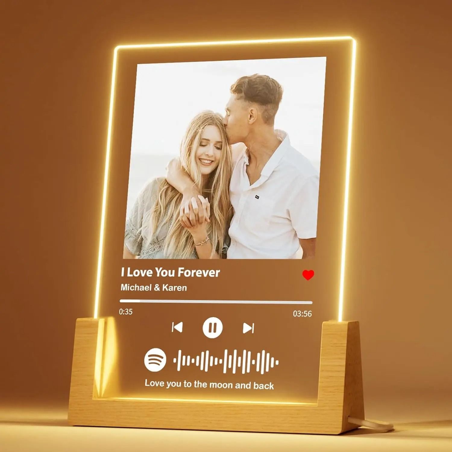 Customized Spotify Interactive Music Plaque & Photo Frame
