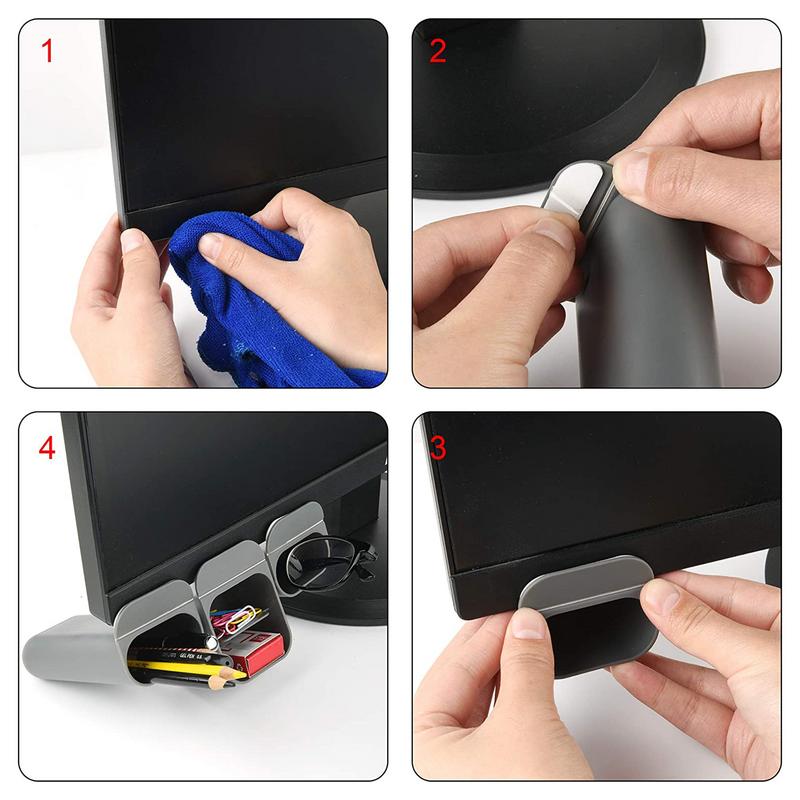 Screen Pen Pencil Holder, Desktop Pencil Storage Box, Table Stationery Organizer, Paste Screen Pen Holder