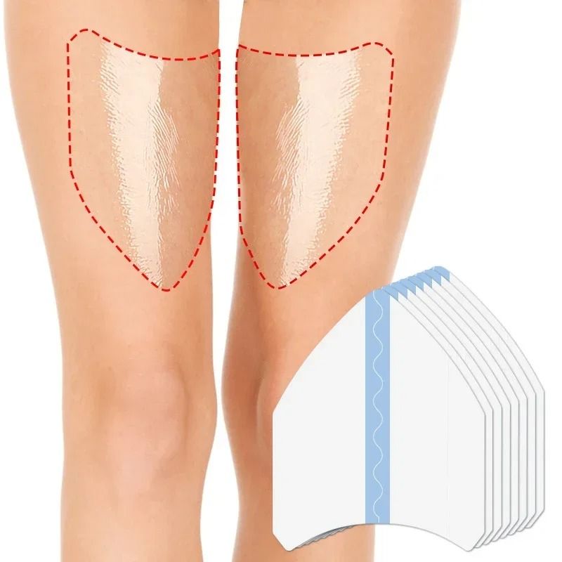Invisible Thigh Tape Unisex Disposable V Shaped Sweat Resistant Thigh Pads