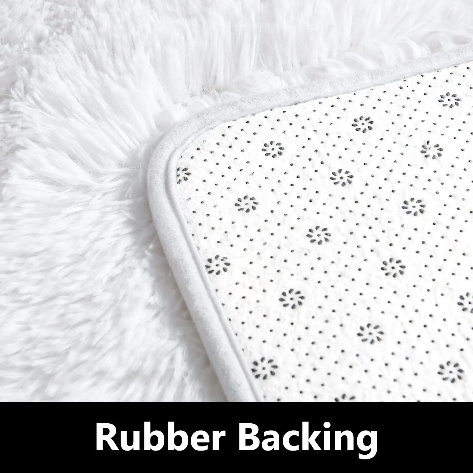 Soft Fluffy Kids Play Rug Round Nursery Carpet