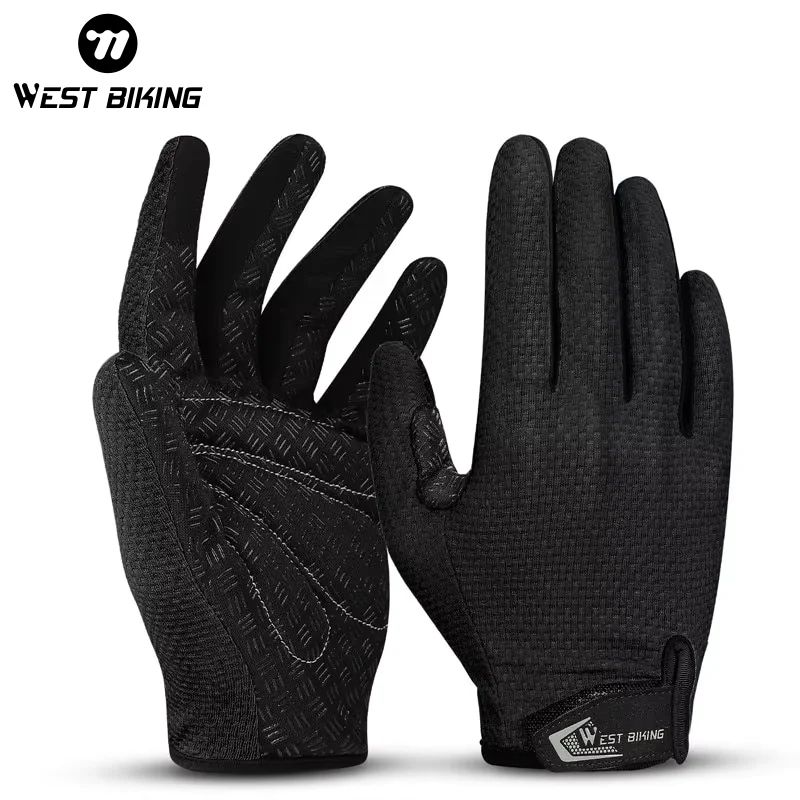 WEST BIKING Full Finger Touchscreen Cycling Gloves