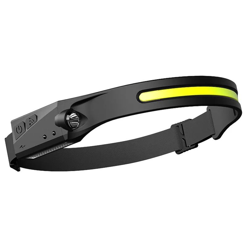 Rechargeable LED Headlamp Motion Sensor COB Headlight Hands Free Flashlight