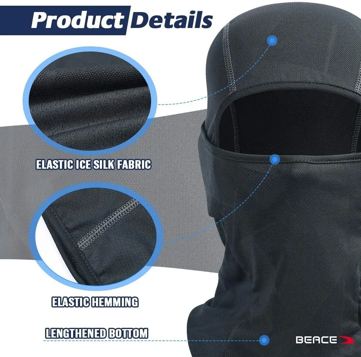 Tactical Balaclava Face Mask UV Sun Protection Windproof and Breathable Shiesty Mask