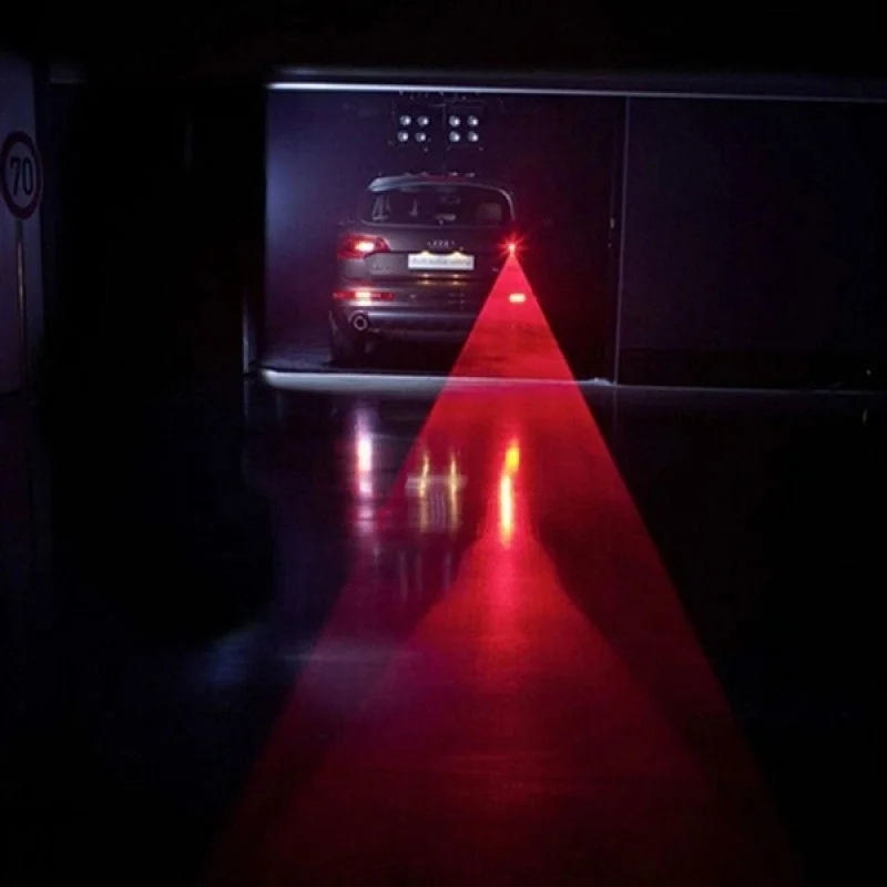 Laser LED Rear Fog Light Anti Collision Brake Warning Tail Light