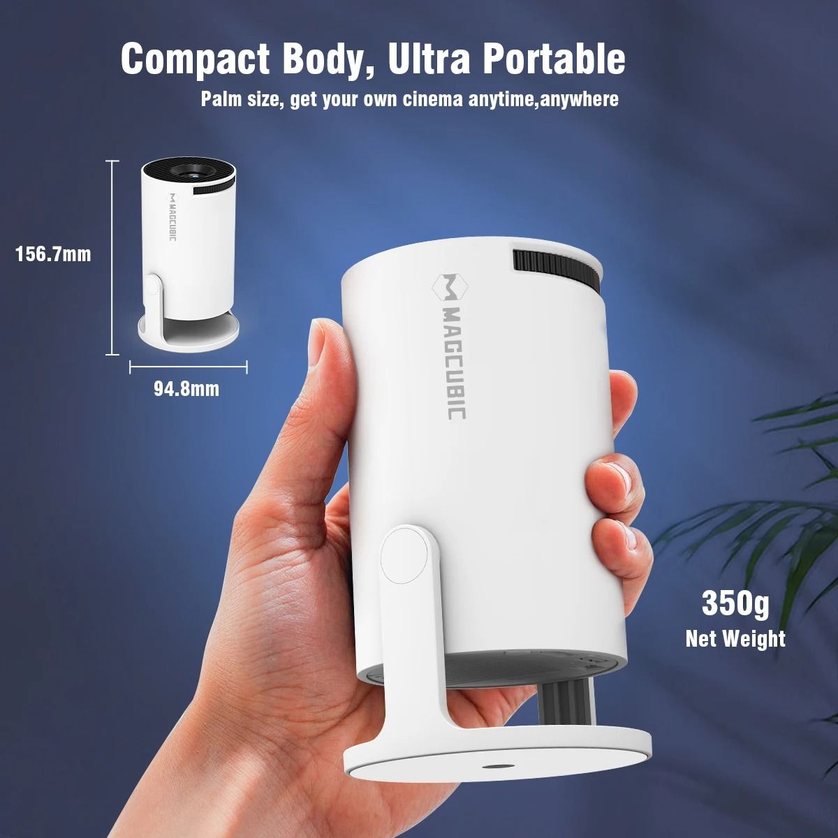 8K Smart Portable Home Cinema Projector with Android 14