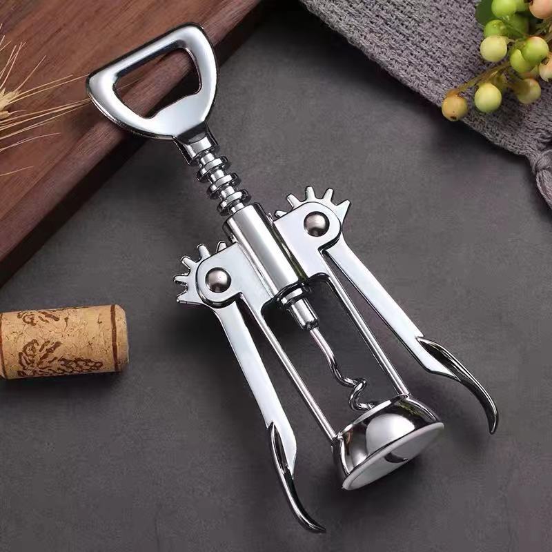 Red Wine Opener Wing Type, Stainless Steel Wine Opener, Metal Sommeliers Corkscrew, Bottle Openers Corkscrews