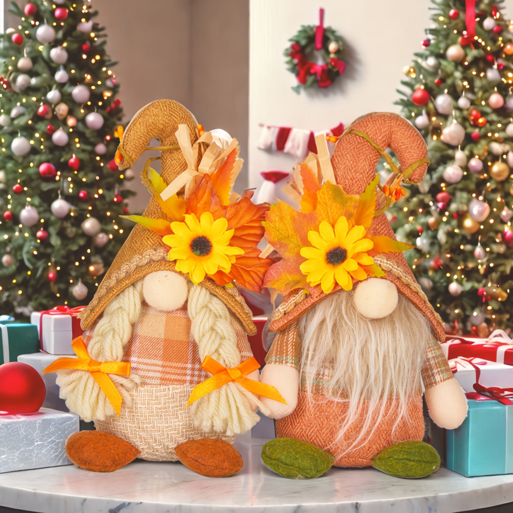 Mini Dolls Sunflower Dwarf Figurine Collectible Doll Accessories for Home Accent