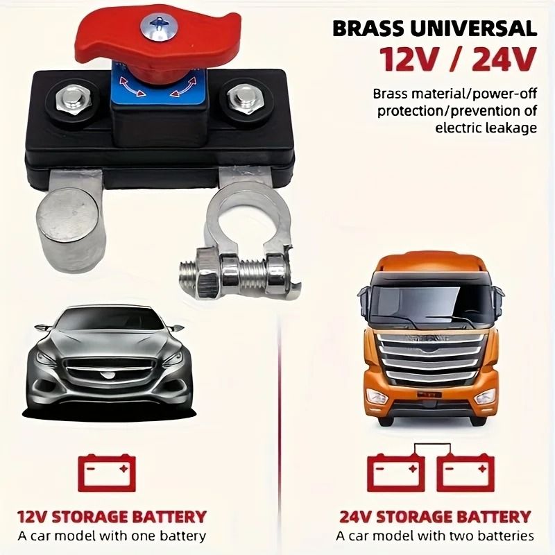Car Battery Disconnect Switch Manual Automatic Circuit Breaker Protector