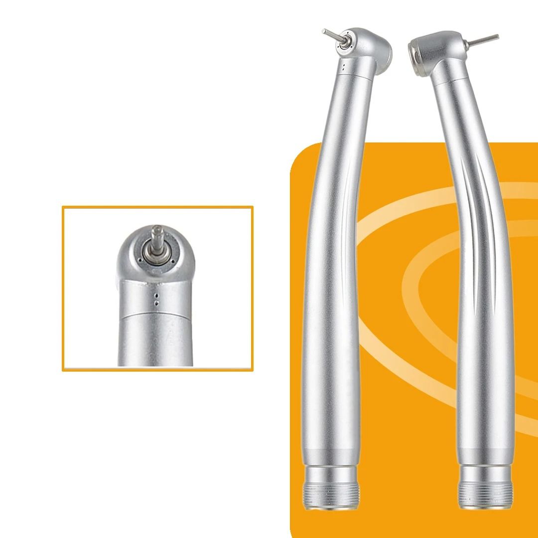 Dental High Speed Handpiece Air Turbine with Single Water Spray Stainless Steel Push Button 2/4 Hole