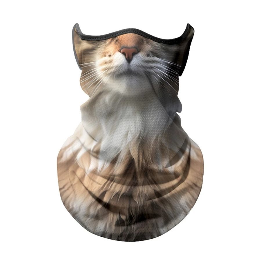3D Animal Print Ice Silk Bandana – Cooling Breathable Face & Neck Protection