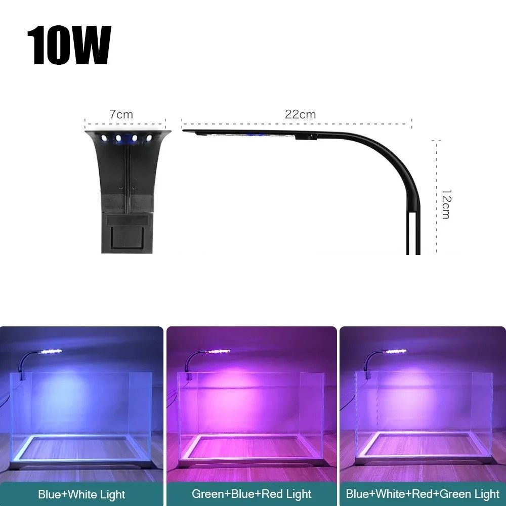 Super Slim LED Aquarium Light with Clip-On Design