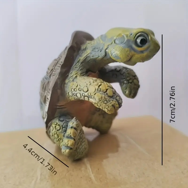 Creative Craft Aquarium Turtle Statue, Cute Resin Figurine