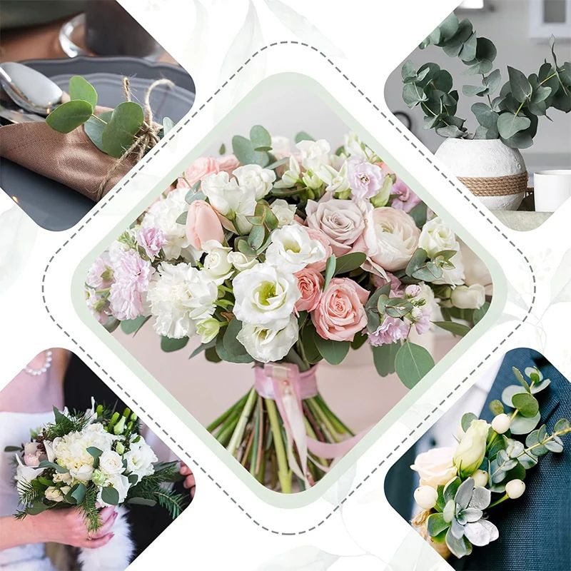 Artificial Eucalyptus Leaves Bulk Greenery Set