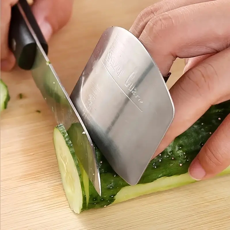 Stainless Steel Vegetable Cutting Finger Guard Safe Hand Protector for Kitchen Tasks