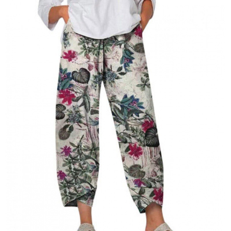 Elegant Autumn Joggers, Street Wear Women Clothes, Cotton Linen Sweatpants, Casual Women Pants