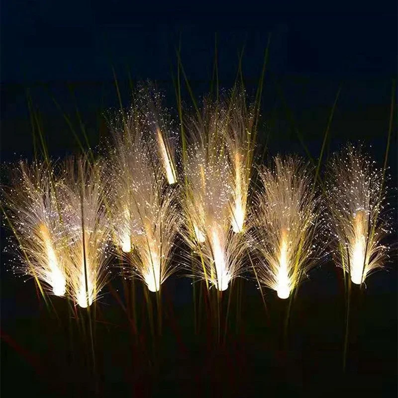 LED Solar Garden Reed Lamp, Waterproof Outdoor Yard Light, Solar Power Path Lighting, Lawn Christmas Decoration