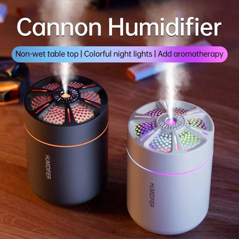 Air Humidifier 180ML Aroma Diffuser with Colorful Lights for Home and Car