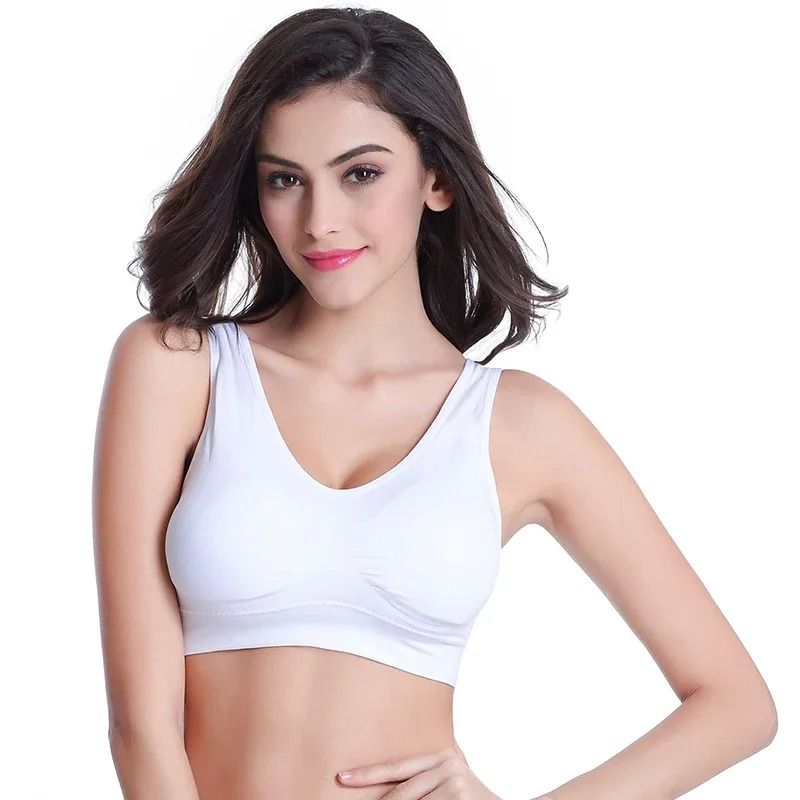 Seamless Push-Up Bra Set with Removable Pads Wireless Fitness Body Shaping Bra