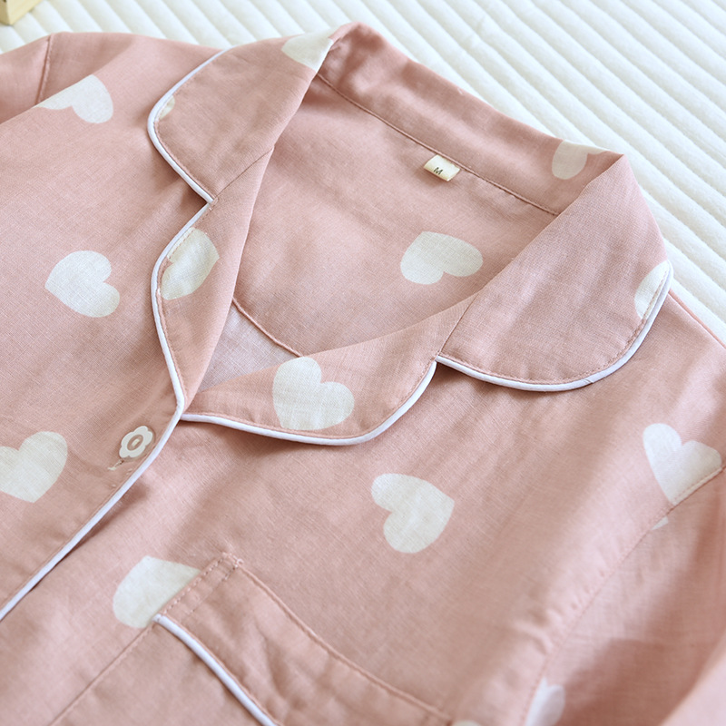 Women's Cotton Long Sleeve Pants Pajama Set, New Spring and Autumn Two Piece, Love Lovely Sweet Home Furnishing Set
