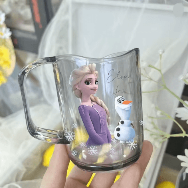Princess Elsa Kids Mouthwash Cup Cute Cartoon Brushing Rinse Cup
