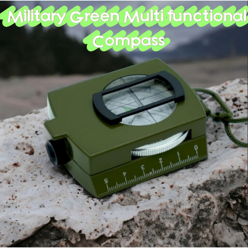 High-Precision Tactical Compass for Outdoor Adventures  Military-Grade Geological Compass