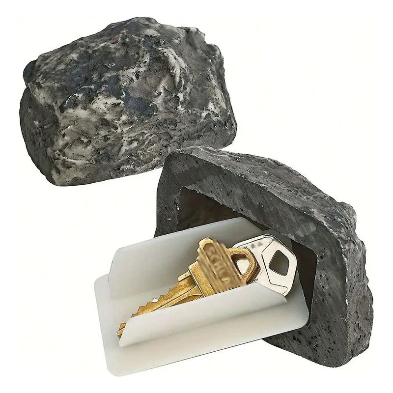 Outdoor Simulation Rock Key Hider and High-Performance Hidden Garden Storage Ornament