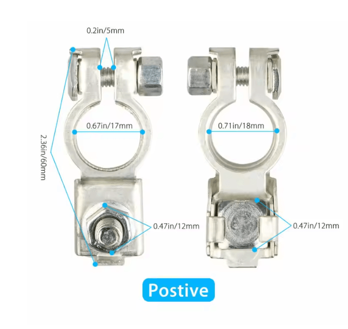 Battery Terminal Clamp Set