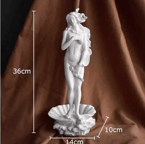 Venus Goddess Resin Sculpture – Aesthetic Greek Mythology Desk Decor