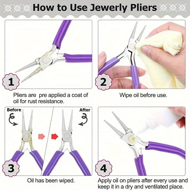 Multi Functional Jewelry and Craft Pliers Set