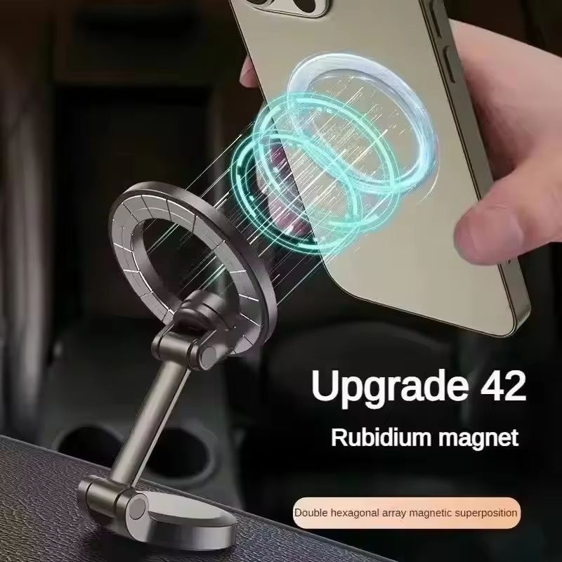Magnetic 360° Car Phone Holder with Universal Back Sticker