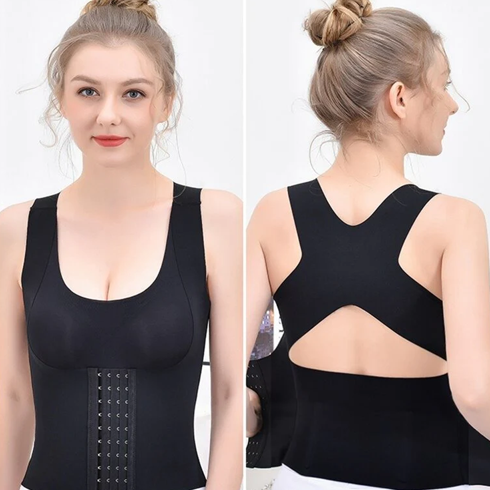 Waist Buttoned Bra Shapewear
