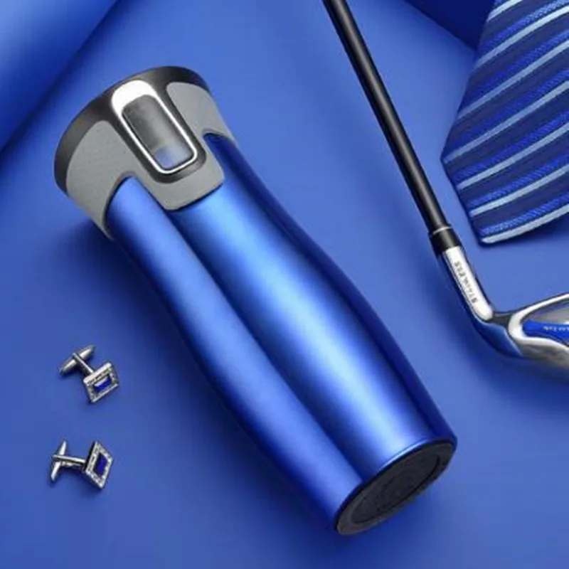 Stainless Steel Double Wall Travel Mug Leak proof Thermos Mug Coffee Cups Car Vacuum Insulaltion Thermal Water Bottle