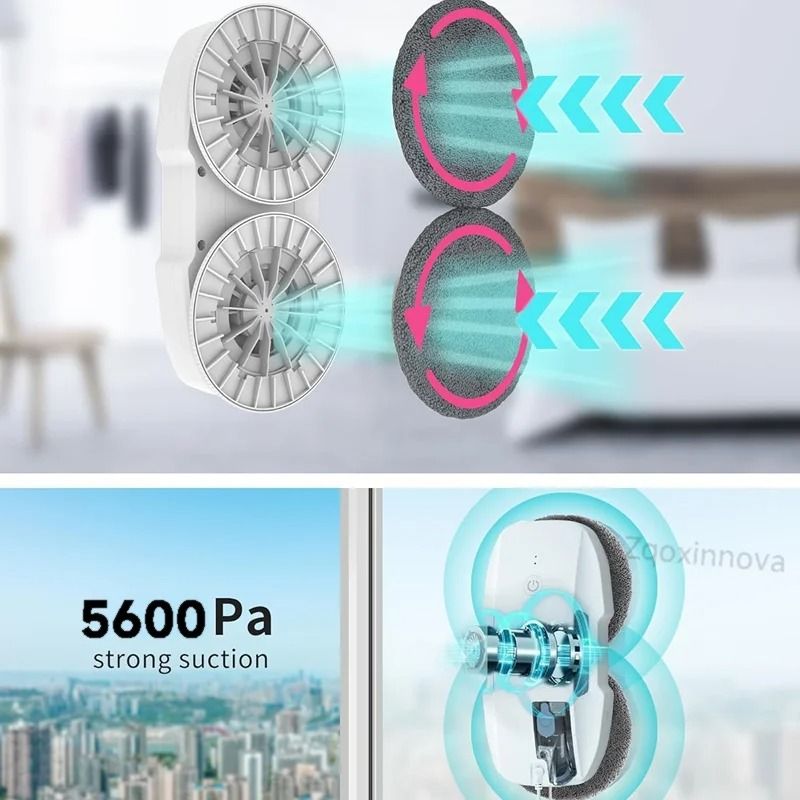 UPS System Robot Window Cleaner Vacuum Smart Home Appliance Auto Clean Glass Windows Washer