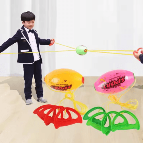 Elastic Reaction Training Ball – Hand Pull Reflex & Arm Strength Exercise Toy